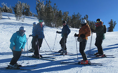 skiing group